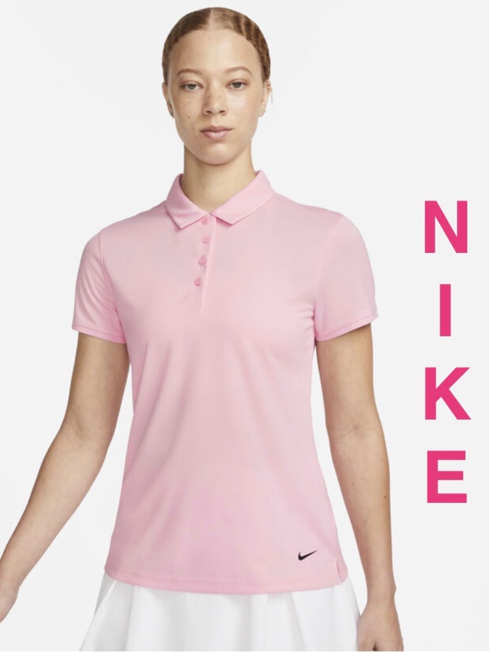 Nike | Dri-Fit “Victory” Golf Polo - Medium Soft Pink - Women’s Small - Picture 1 of 7